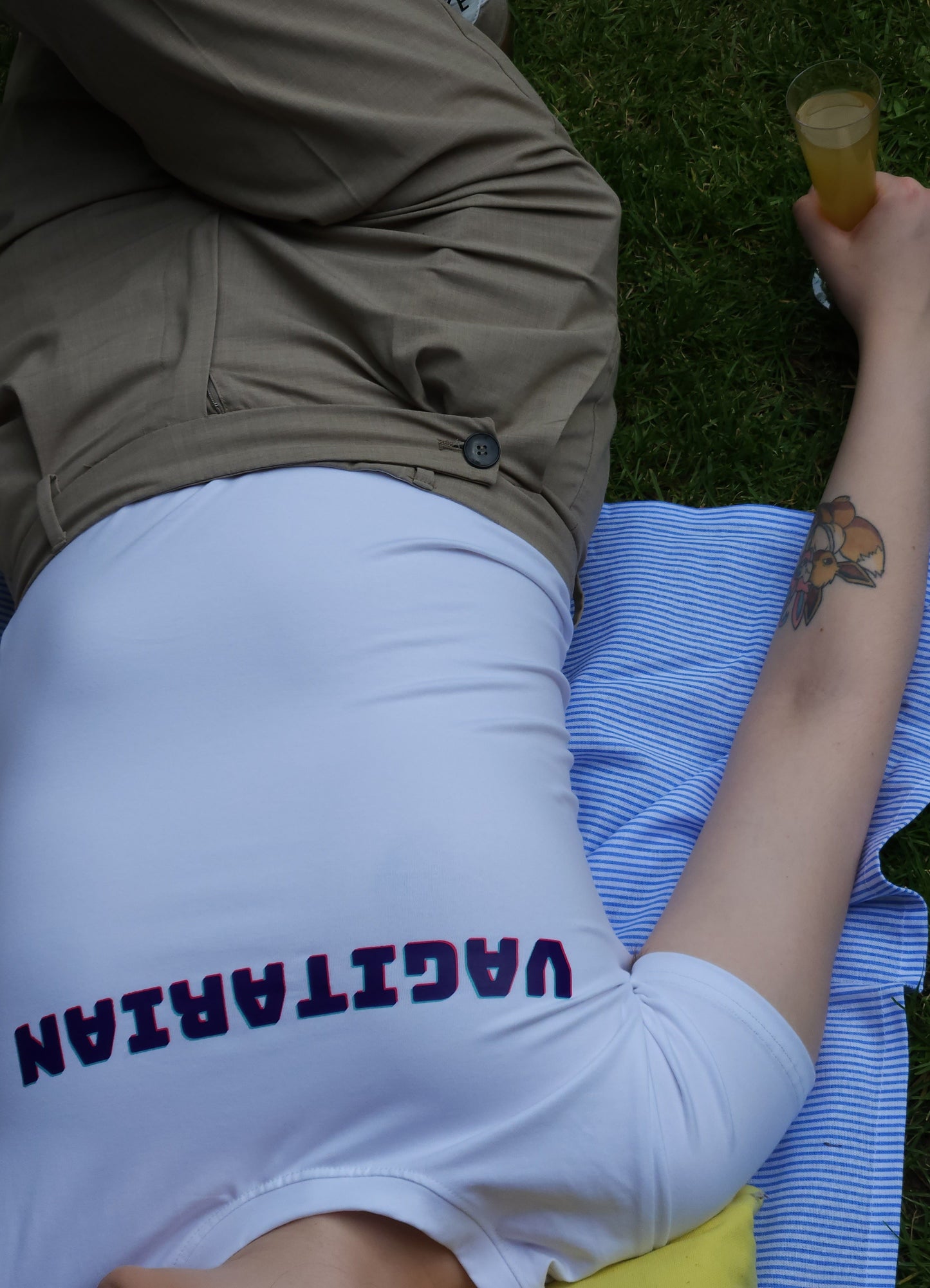 "Vagitarian" Statement T-Shirt - Bold Typography Design