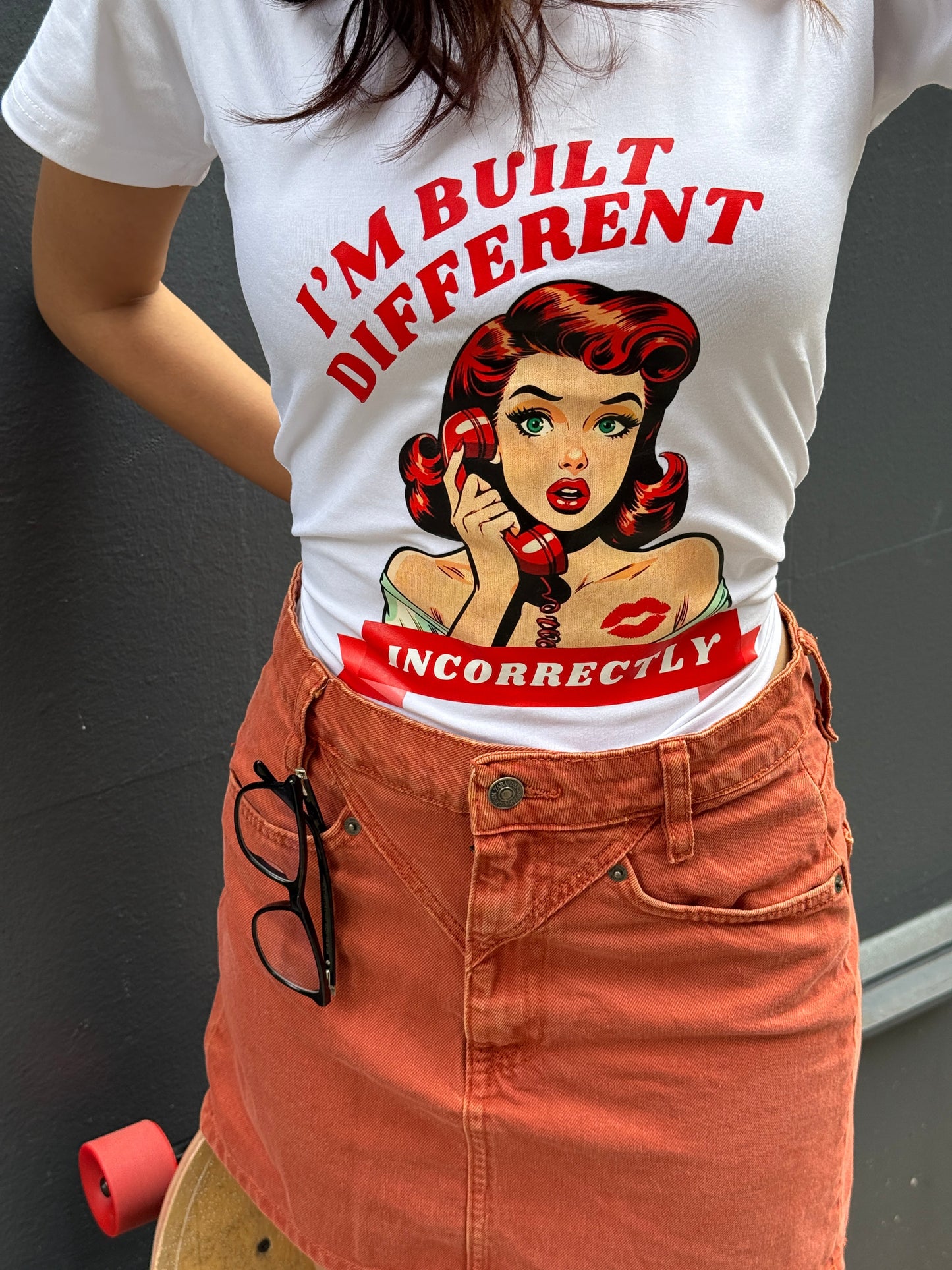 "Built Different, Incorrectly" Y2K Women's T-Shirt