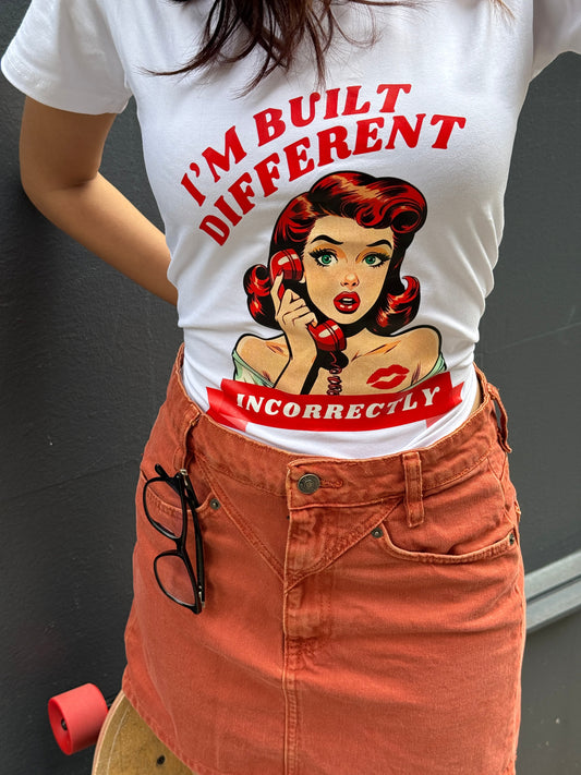 "Built Different, Incorrectly" Y2K Women's T-Shirt