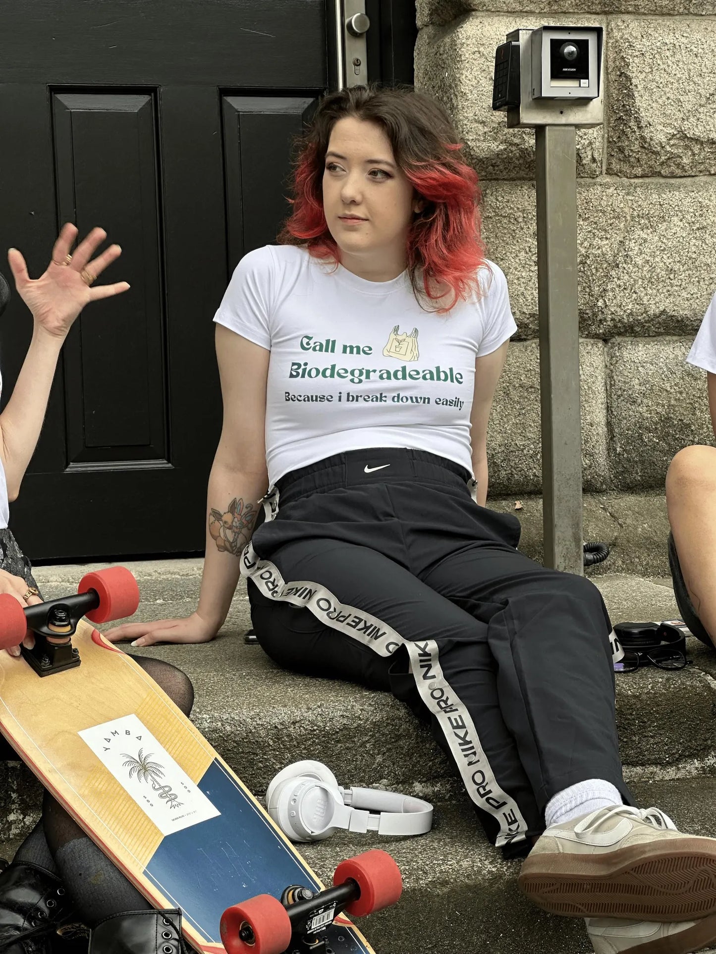 "Call Me Biodegradable" Dark Humor Mental Health Tee