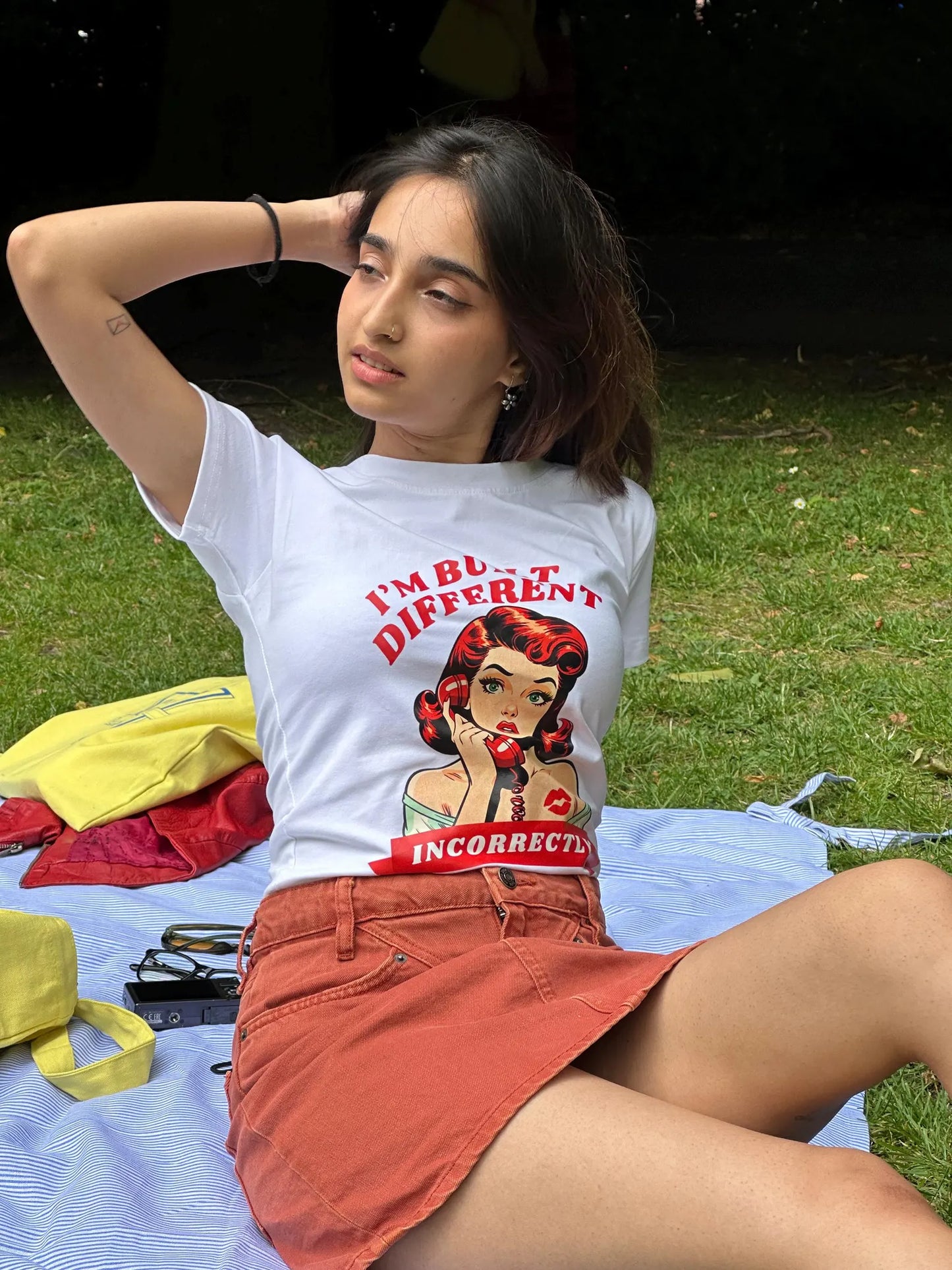 "Built Different, Incorrectly" Y2K Women's T-Shirt