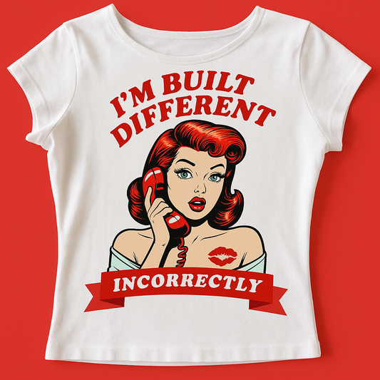 "Built Different, Incorrectly" Y2K Women's T-Shirt