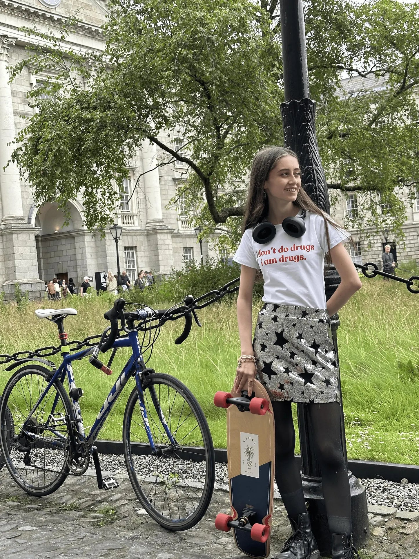 Surrealist "I Don't Do Drugs" Cotton T-Shirt